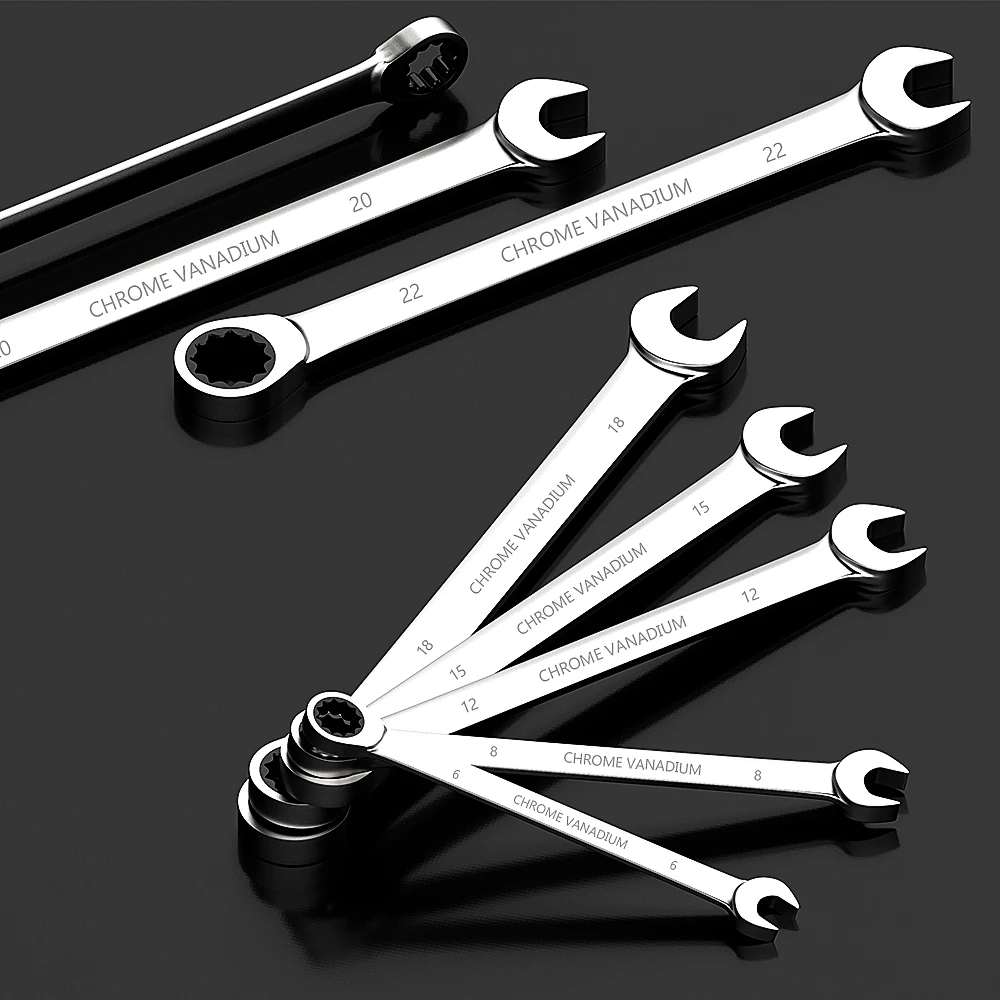 Key Ratchet Wrench Set 72 Tooth Gear Ring Torque Socket Wrench Set Metric Combination Ratchet Spanners Set Car Repair Tools Key Ratchet Wrench Set 72 Tooth Gear Ring Torque Socket Wrench Set Metric Combination Ratchet Spanners Set Car Repair Tools
