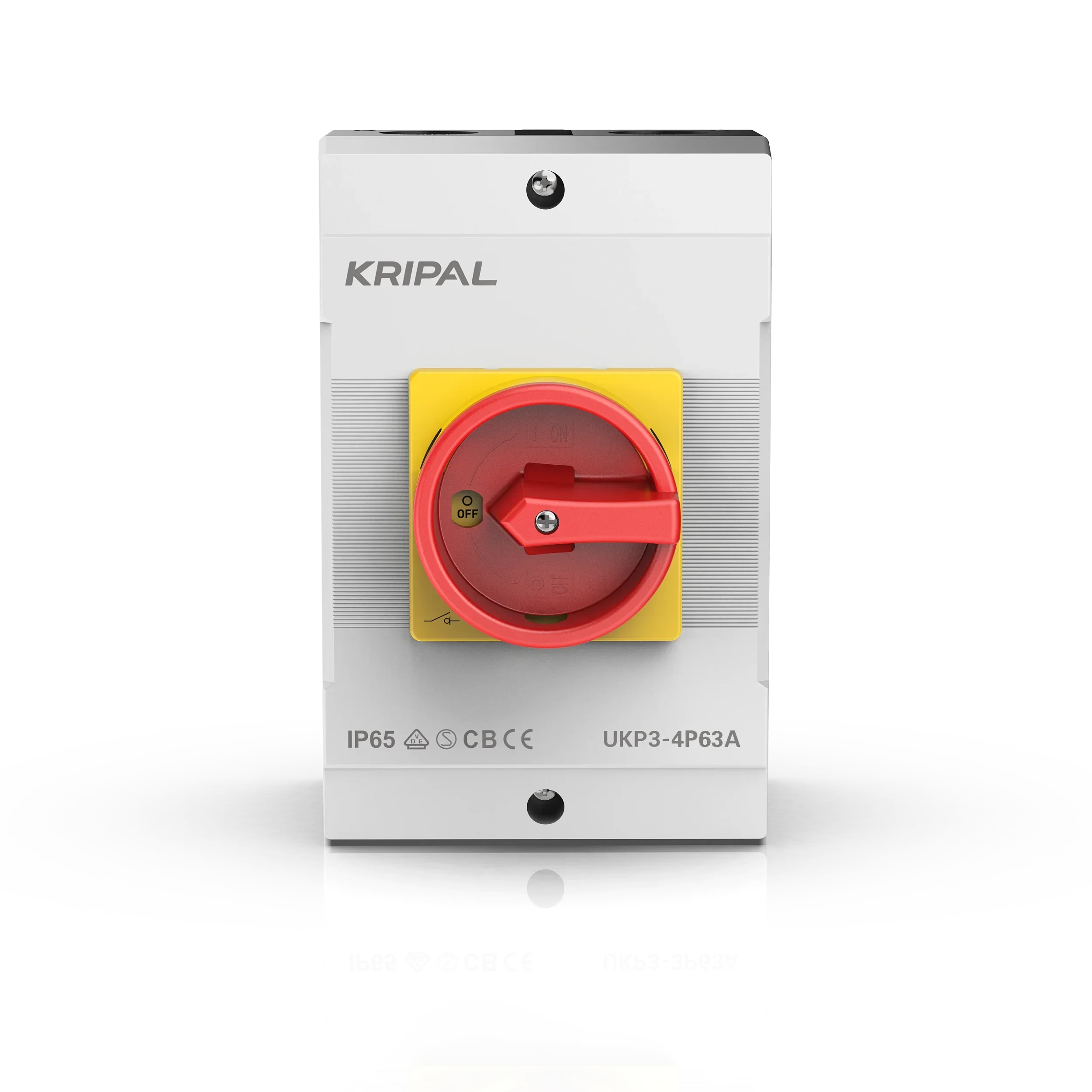 KRIPAL Isolator Switch 4POLES 63A High Quality AC waterproof Three-Phase Rotary Isolation Disconnect Switch KRIPAL Isolator Switch 4POLES 63A High Quality AC waterproof Three-Phase Rotary Isolation Disconnect Switch