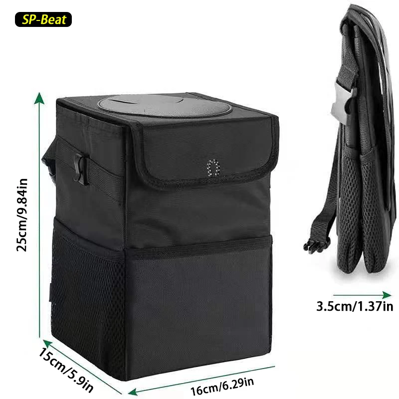 1 Piece Portable Foldable Car Trash Can, Waterproof Hanging Car Trash Can, Multifunctional Car Interior Storage Container 1 Piece Portable Foldable Car Trash Can, Waterproof Hanging Car Trash Can, Multifunctional Car Interior Storage Container