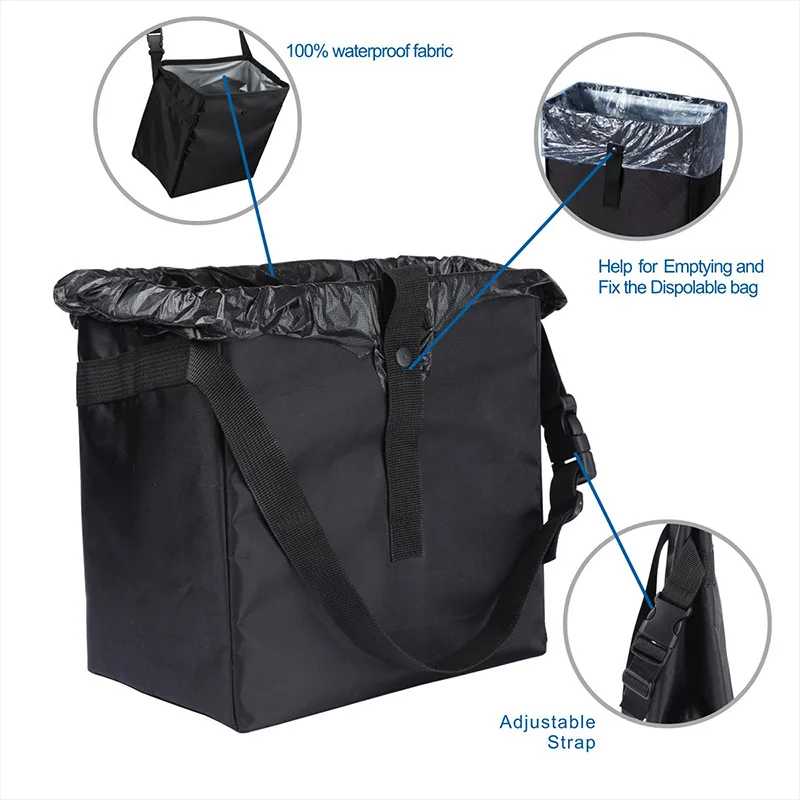 1 Piece Portable Foldable Car Trash Can, Waterproof Hanging Car Trash Can, Multifunctional Car Interior Storage Container 1 Piece Portable Foldable Car Trash Can, Waterproof Hanging Car Trash Can, Multifunctional Car Interior Storage Container