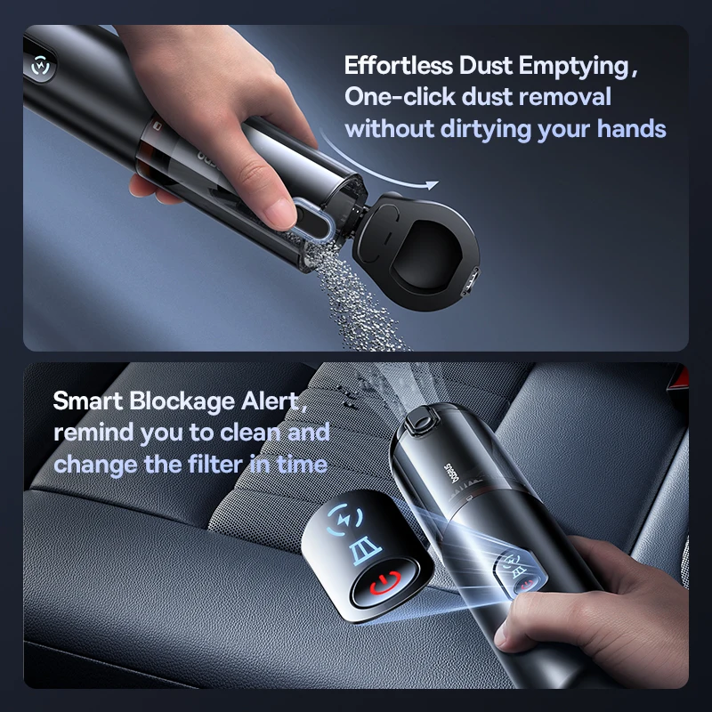 Baseus A5 Air Car Vacuum Cleaner 2-in-1 Powerful Wireless Cleaner Strong Suction Handheld Car Cleaning Portable Home Appliance Baseus A5 Air Car Vacuum Cleaner 2-in-1 Powerful Wireless Cleaner Strong Suction Handheld Car Cleaning Portable Home Appliance