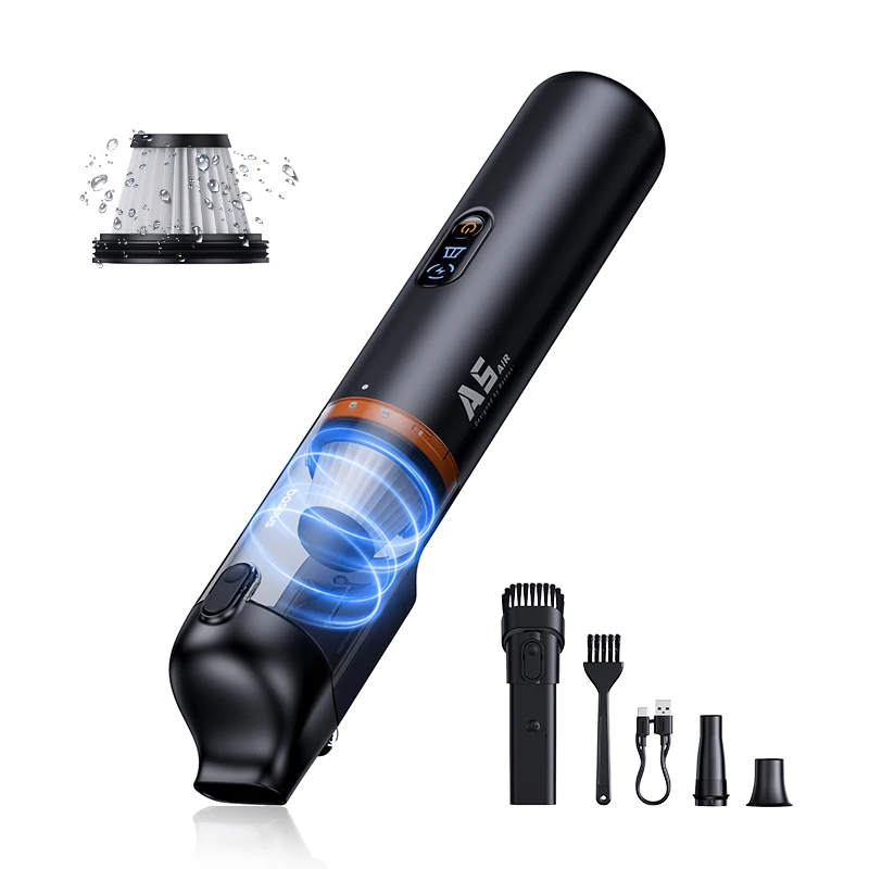 Baseus A5 Air Car Vacuum Cleaner 2-in-1 Powerful Wireless Cleaner Strong Suction Handheld Car Cleaning Portable Home Appliance Baseus A5 Air Car Vacuum Cleaner 2-in-1 Powerful Wireless Cleaner Strong Suction Handheld Car Cleaning Portable Home Appliance