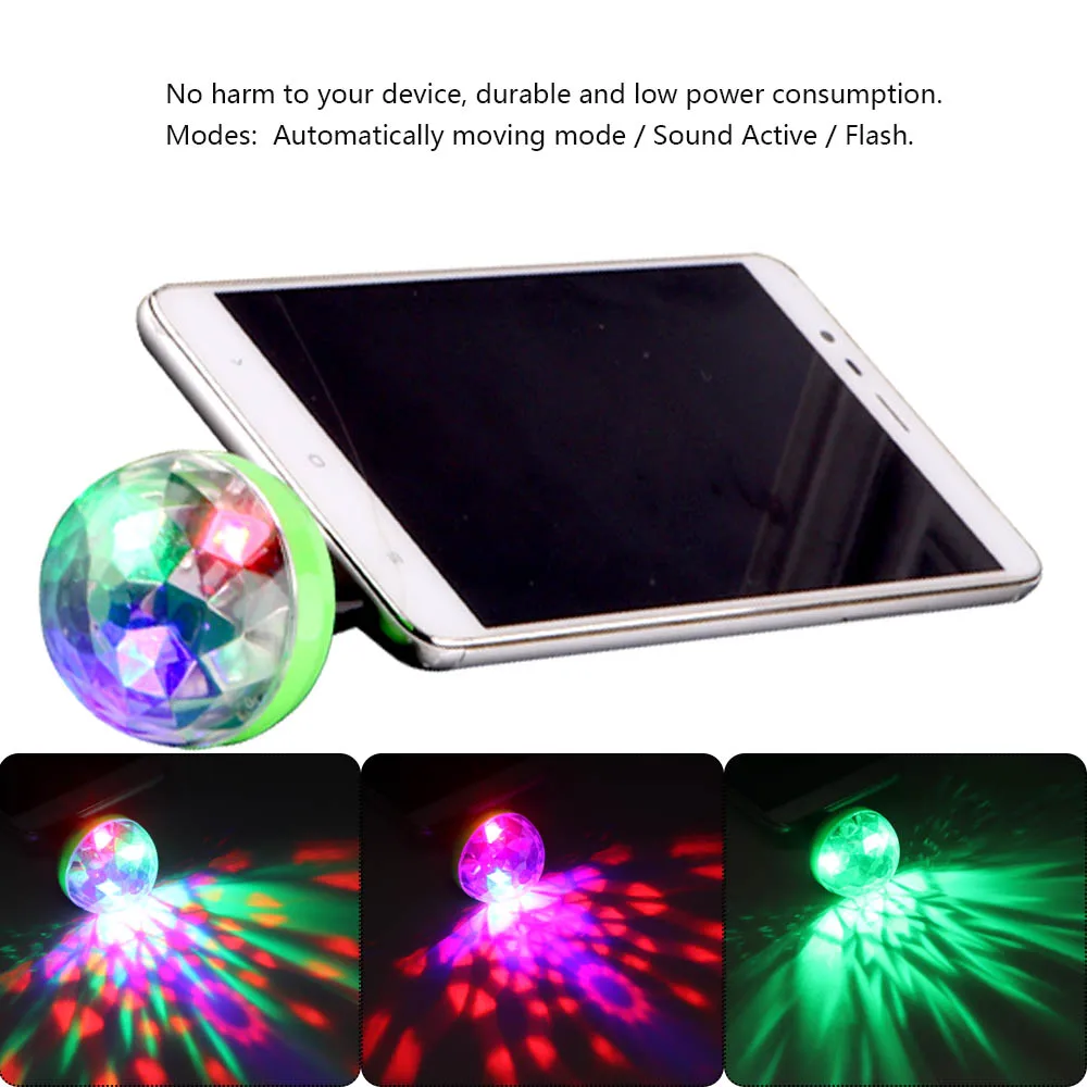 USB LED Disco DJStage Car Light Portable Family Party Ball Colorful Light Bar Club Stage Effect Lamp Mobile Phone Lighting