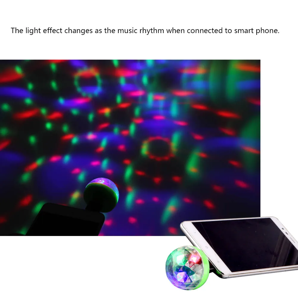USB LED Disco DJStage Car Light Portable Family Party Ball Colorful Light Bar Club Stage Effect Lamp Mobile Phone Lighting