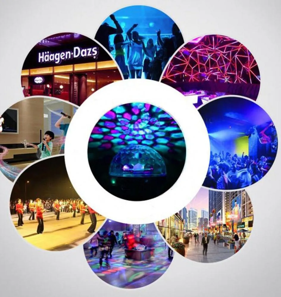 USB LED Disco DJStage Car Light Portable Family Party Ball Colorful Light Bar Club Stage Effect Lamp Mobile Phone Lighting