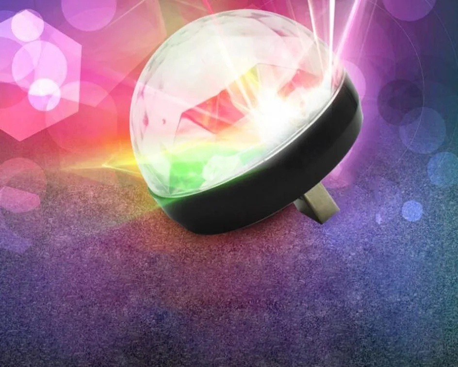USB LED Disco DJStage Car Light Portable Family Party Ball Colorful Light Bar Club Stage Effect Lamp Mobile Phone Lighting