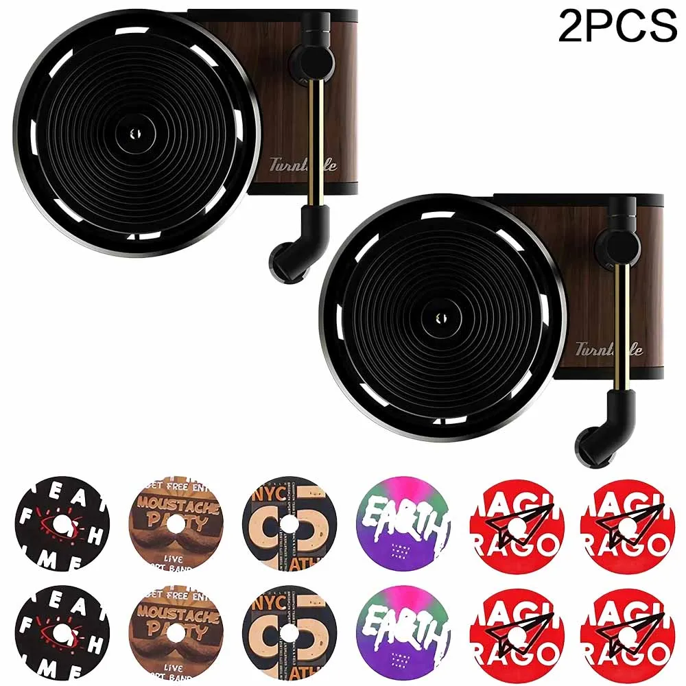 Car Air Freshener Turntable, Solid Perfume Vintage Record Player Aroma for Car Air Vent Decoration, 1 Set/2 Sets Car Air Freshener Turntable, Solid Perfume Vintage Record Player Aroma for Car Air Vent Decoration, 1 Set/2 Sets