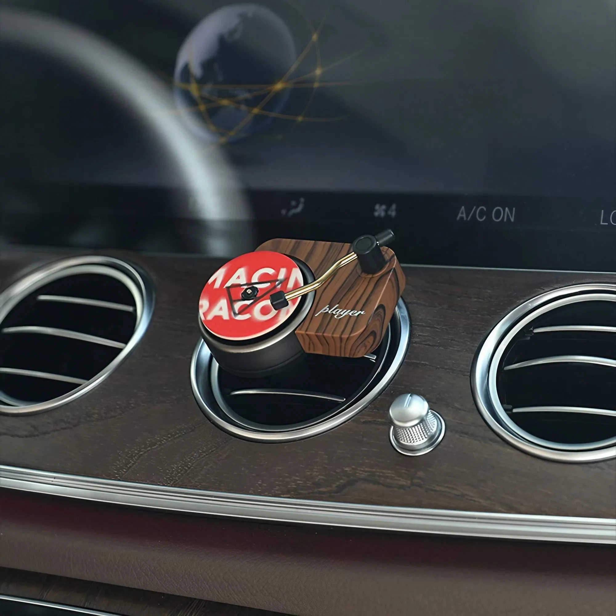 Car Air Freshener Turntable, Solid Perfume Vintage Record Player Aroma for Car Air Vent Decoration, 1 Set/2 Sets Car Air Freshener Turntable, Solid Perfume Vintage Record Player Aroma for Car Air Vent Decoration, 1 Set/2 Sets