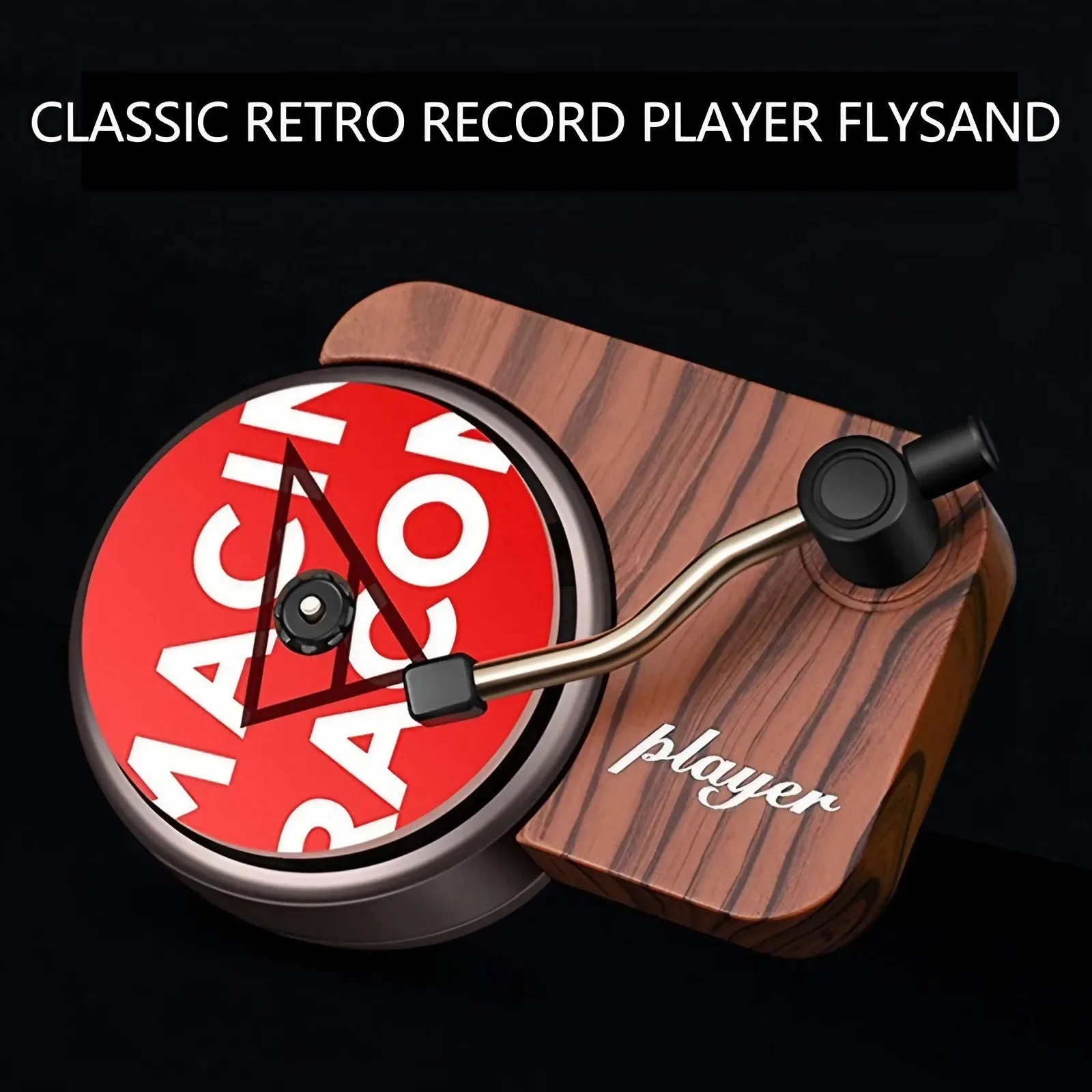 Car Air Freshener Turntable, Solid Perfume Vintage Record Player Aroma for Car Air Vent Decoration, 1 Set/2 Sets Car Air Freshener Turntable, Solid Perfume Vintage Record Player Aroma for Car Air Vent Decoration, 1 Set/2 Sets