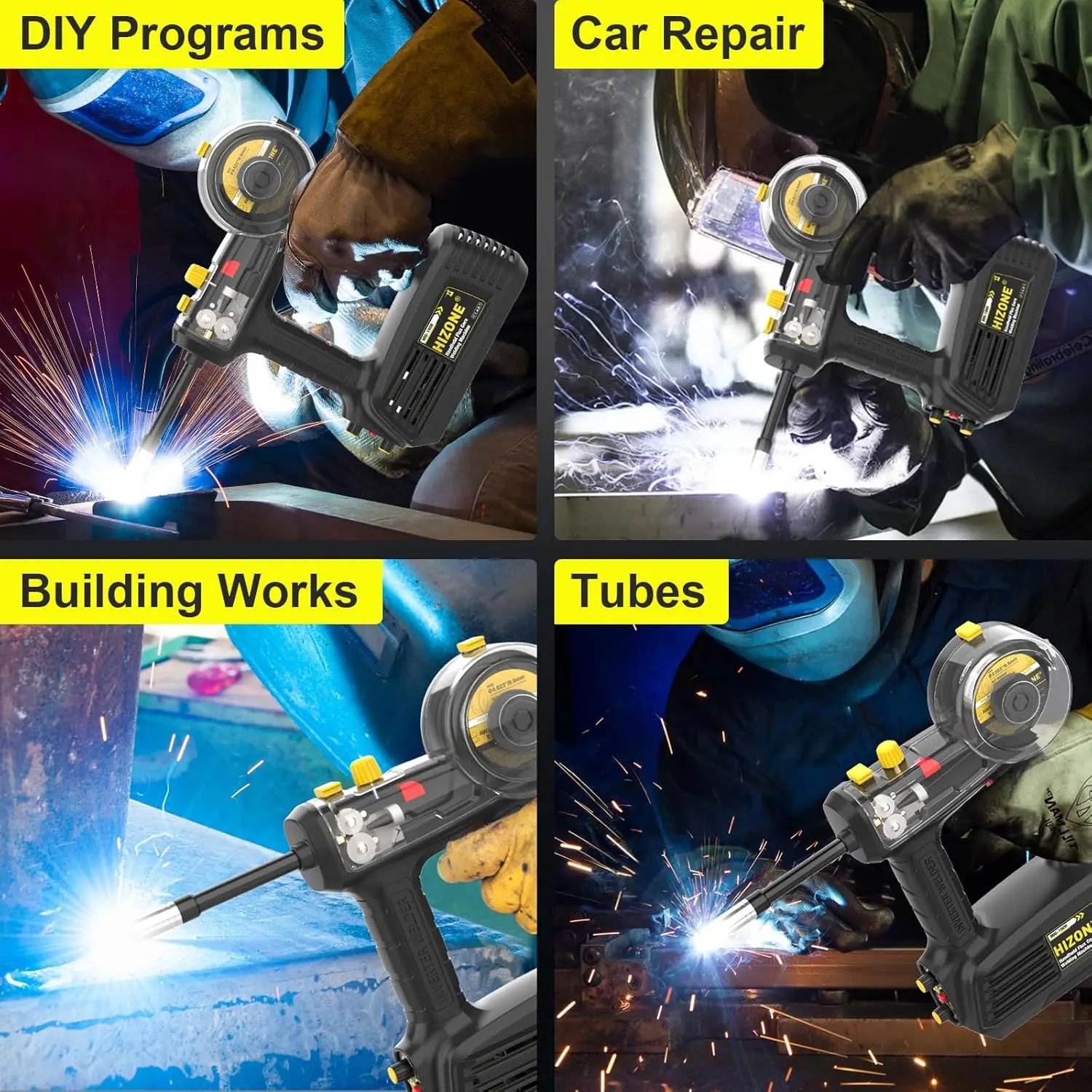 100A Handheld MIG Welder Machine 110V Portable Gasless Flux Core Welding Machine Hand Held Inverter Wire Feed Welder 100A Handheld MIG Welder Machine 110V Portable Gasless Flux Core Welding Machine Hand Held Inverter Wire Feed Welder