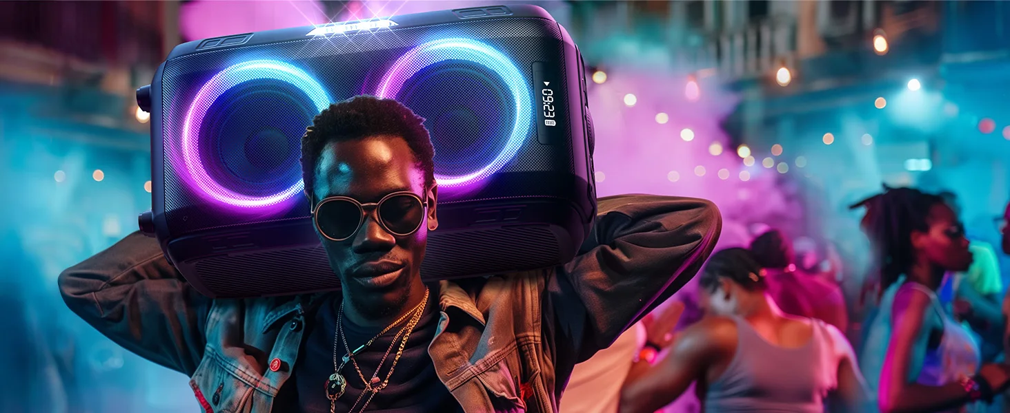 W-KING 250W PEAK Large Bluetooth Speaker Loudest/Massive 120dB/12 Custom Bass, V5.3 Big Party Boombox Portable Speaker Wireless W-KING 250W PEAK Large Bluetooth Speaker Loudest/Massive 120dB/12 Custom Bass, V5.3 Big Party Boombox Portable Speaker Wireless