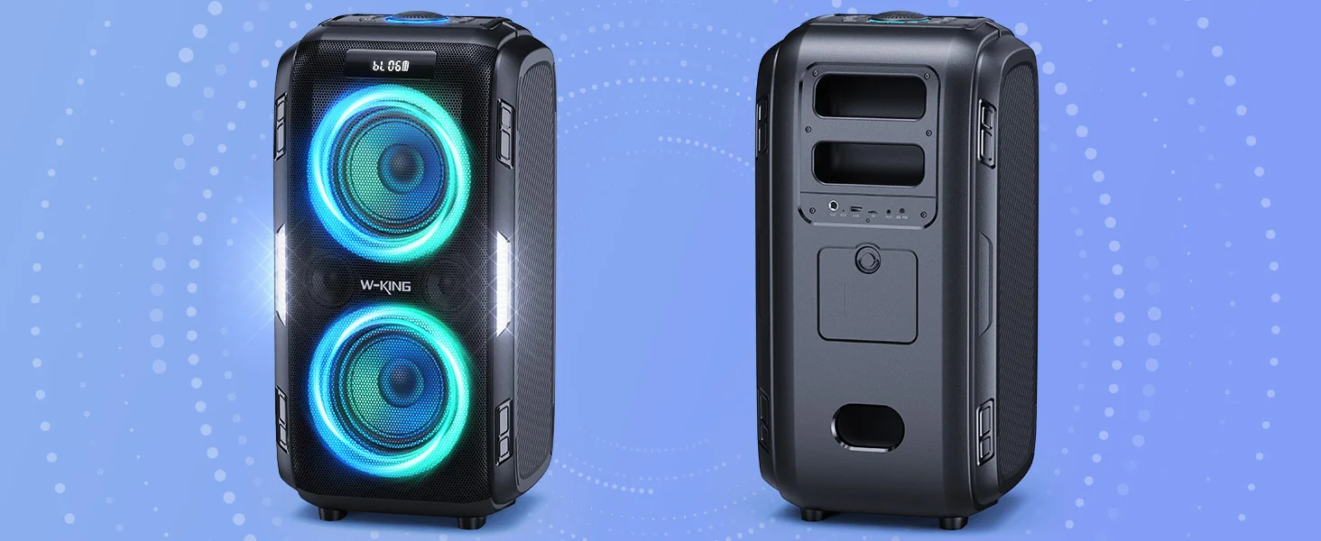 W-KING 250W PEAK Large Bluetooth Speaker Loudest/Massive 120dB/12 Custom Bass, V5.3 Big Party Boombox Portable Speaker Wireless W-KING 250W PEAK Large Bluetooth Speaker Loudest/Massive 120dB/12 Custom Bass, V5.3 Big Party Boombox Portable Speaker Wireless