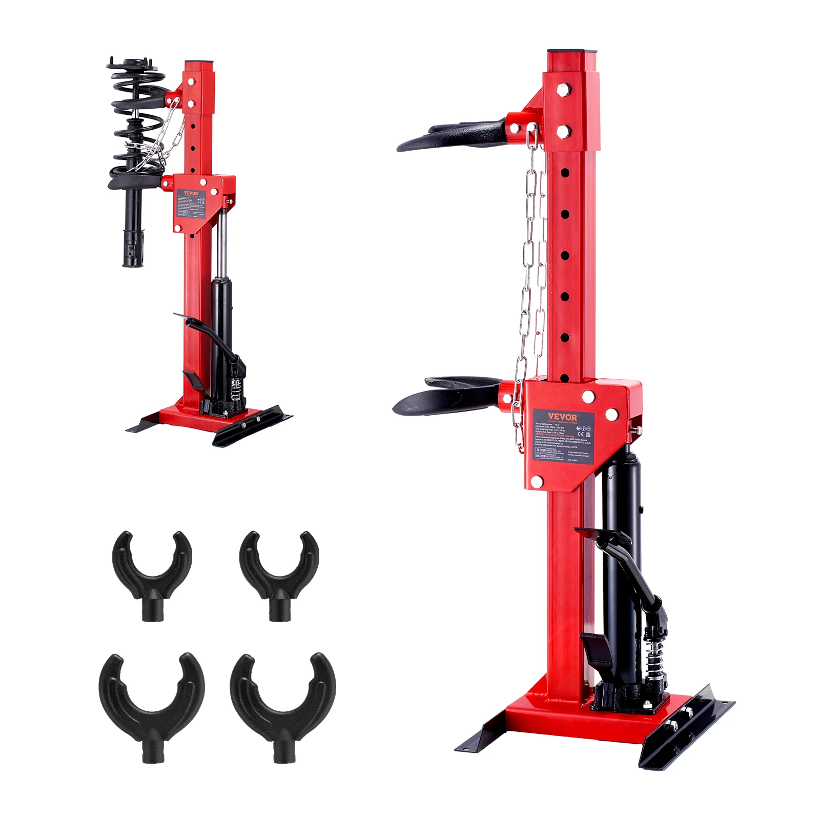 VEVOR Strut Spring Compressor 4.5 Ton / 9920 LBS Hydraulic Jack 1 Ton Rated Compression Force Auto Strut Coil Spring Compressor VEVOR Strut Spring Compressor 4.5 Ton / 9920 LBS Hydraulic Jack 1 Ton Rated Compression Force Auto Strut Coil Spring Compressor