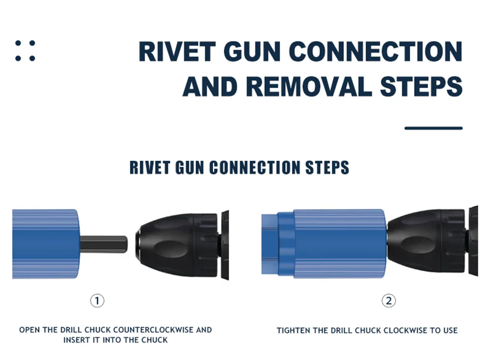 Riveting Machine, Electric Rivet Gun Adapter, 2.4mm-3.2mm-4.0mm-4.8mm Riveting Tools, Home Riveting Machine, For Electric Drills Riveting Machine, Electric Rivet Gun Adapter, 2.4mm-3.2mm-4.0mm-4.8mm Riveting Tools, Home Riveting Machine, For Electric Drills